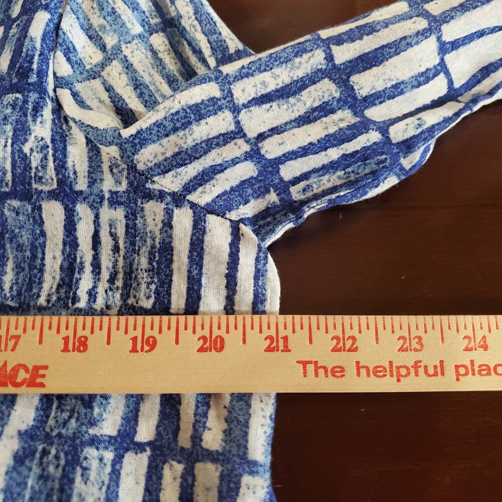 Habitat Clothes to Live in Asymmetrical Shell Button Top Size S Coastal Linen - Picture 7 of 9